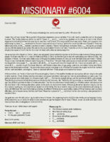 Missionary #6004 Prayer Letter: Survey Trip to Taiwan