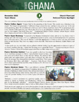 Team Ghana National Pastor Update: Reaching Out in Various Ways
