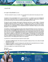 Ben and Becky Turner Prayer Letter: "Living by the WORD"