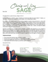 Chris and Viry Sage Prayer Letter: Evangelism