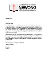 Eddie and Sindy Arold Prayer Letter: A New Church Plant