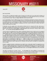 Missionary #6011 Prayer Letter: Visitors from the States