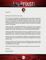 Zach and Karin Foust Sr. Prayer Letter: Pray Ye Therefore, Our Theme for the New Year