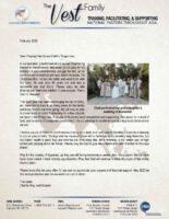 Charlie and Kay Vest Prayer Letter: A Challenging Year