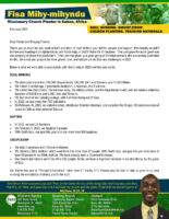 Fisa Mihy-mihyndu Prayer Letter: Salvations, Baptisms, and Discipleship