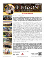Garry and Mindy Tingson Prayer Letter: An Exciting New Work!