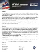 Bob and Jacqueline Bowen Prayer Letter: 40th Container of Bibles to Southeast Asia