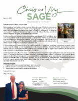 Chris and Viry Sage Prayer Letter: Evangelistic Campaign and Church Planting