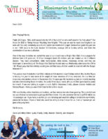 Daniel and Misty Wilder Prayer Letter: Going Vertical, Reaching New Heights
