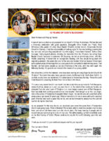 Garry and Mindy Tingson Prayer Letter: 10 Years of God's Blessings!
