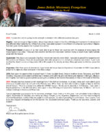 James and Linda Belisle Prayer Letter: Rejoicing in 2022! Opportunities in 2023!