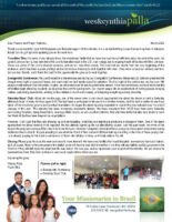 Wes and Cynthia Palla Prayer Letter: A Great Closeout to Summer