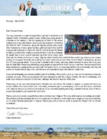 Caleb and Emily Christiansen Prayer Letter: Youth Conferences