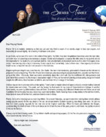 Dan and Lana Siemer Prayer Letter:  God Is Worthy