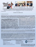 Go and Danielle Oishi Prayer Letter: A Soul Saved in Our Last Month in Osaka