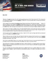 Bob and Jacqueline Bowen Prayer Letter: Publish the Word!