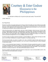 Courtney and Ester Godsoe Prayer Letter: Church Growth Through Soul Winning, Discipling, and Personal Mentoring