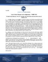 Missionary #6505 Prayer Letter: Love in Action Changes Lives in Afghanistan