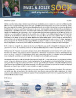 Paul and Jolie Sock Prayer Letter: Believing, Changing, and Serving