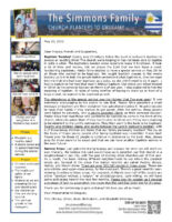 Tim and Christa Simmons Prayer Letter: Baptism Sunday!