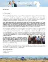 Caleb and Emily Christiansen Prayer Letter: 17th Anniversary of Our Church!