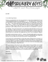 Missionary #6013 Prayer Letter: Our Hearts Are Full of Gratitude to Our Great God!