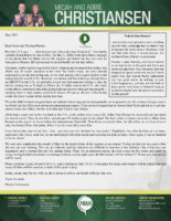 Micah and Abbie Christiansen Prayer Letter: What a Day May Bring Forth