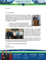 Ben and Becky Turner Prayer Letter: God Answers PRAYER!
