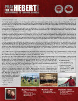 Brian and Liz Hebert Prayer Letter: God Is Moving!