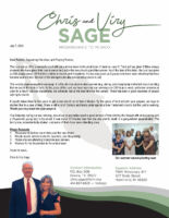 Chris and Viry Sage Prayer Letter: Off to a Great Start!