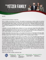 Christopher and Amy Yetzer Prayer Letter: From Brain Surgery to Baptism