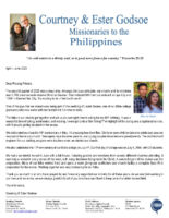 Courtney and Ester Godsoe Prayer Letter: 18th Church Anniversary and 17th Bible College Anniversary