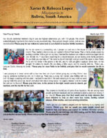 Xavier and Rebecca Lopez Prayer Letter: Souls Saved, Baptisms, and Prayer Requests