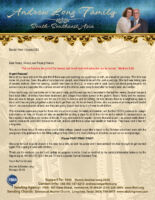 Andrew and Denise Long Prayer Letter: A Special Need