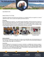 Adam and Karen DePaolis Prayer Letter:  What a Joy It Is Serving the Lord!