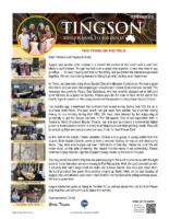 Garry and Mindy Tingson Prayer Letter: Two Years on the Field