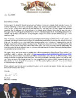 Ron and Laura Back Prayer Letter: God Is Good!