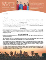 Walter and Suni Poole Prayer Letter: Answered Prayers!