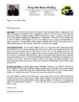 Warren and Jary Lynn Prayer Letter: 30-Year Anniversary of Keep the Buses Rolling