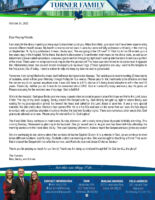 Ben and Becky Turner Prayer Letter: God Is Trustworthy Today and Every Day He Gives Us!