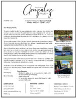 Daniel and Megan Gonzalez Prayer Letter: One Year of Deputation Finished!