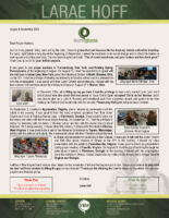 Larae Hoff Prayer Letter: God's Protection During a Busy Fall