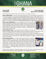 Team Ghana National Pastor Spotlight: A Convert Growing in the Lord