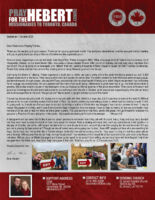 Brian and Liz Hebert Prayer Letter: Don't Stop Praying!