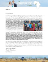 Caleb and Emily Christiansen Prayer Letter: New Bible Study