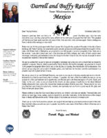 Darrell and Buffy Ratcliff Prayer Letter: 2023 Christmas Letter