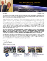 James and Linda Belisle Prayer Letter: Busiest Year Ever!