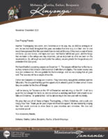 Mshama and Martha Kinyonga Prayer Letter: God Is Faithful and Good