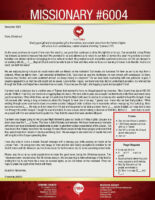 Missionary #6004 Prayer Letter: Blessed Beyond Measure!