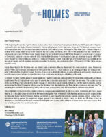 Mark and Sabrina Holmes Prayer Letter: Expanding Our Influence
